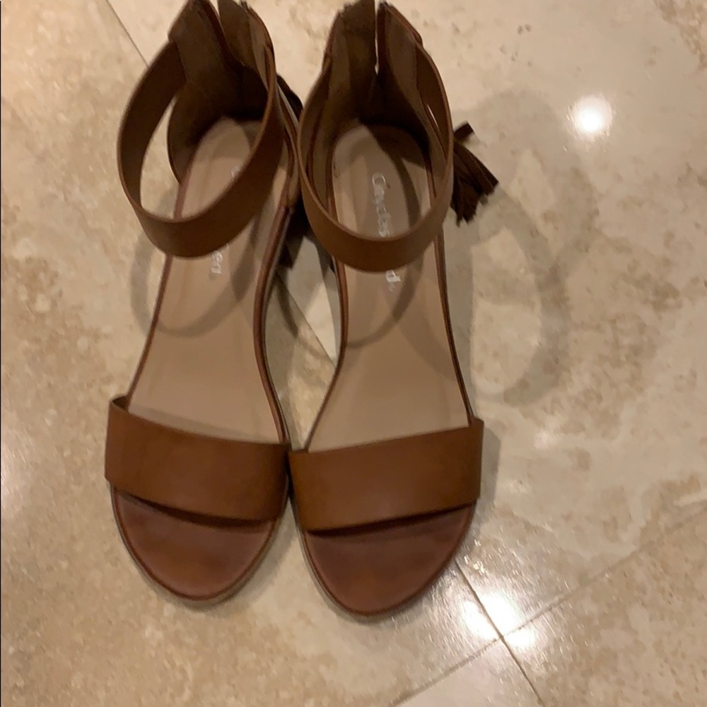 Tan shoes